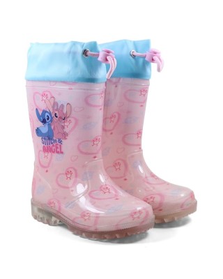 Disney Stitch & Angel Γαλοτσάκι Με Φωτάκια Ροζ Disney Stitch & Angel Γαλοτσάκι Με Φωτάκια Ροζ